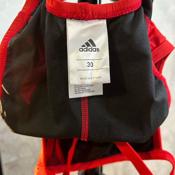 Adidas Red Women’s One Piece - Keyhole Back - Swimsuit (XS) - Picture 3 of 5